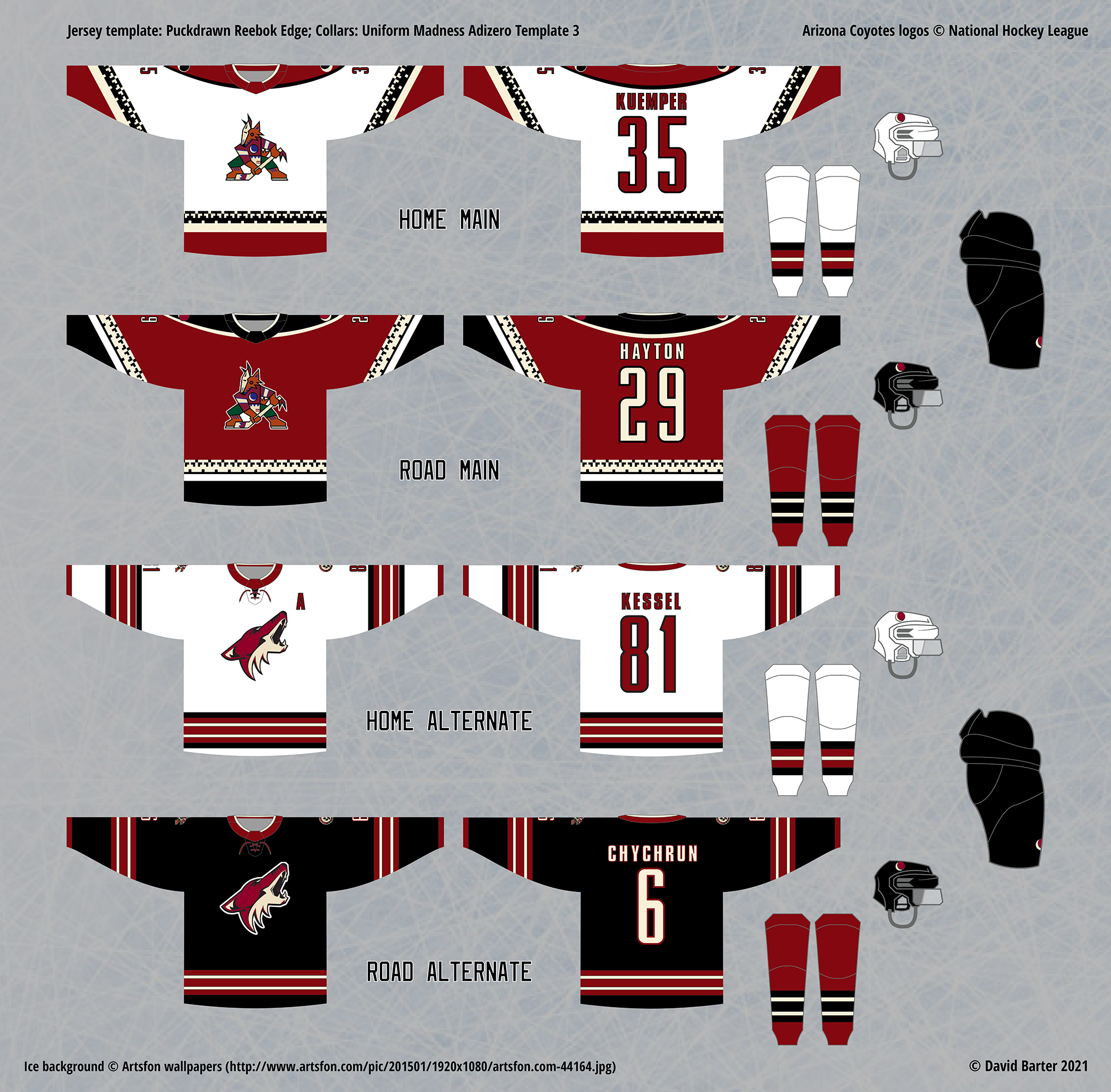 My Ideal NHL Jersey Redesigns - Coyotes Alternate Added - Page 3